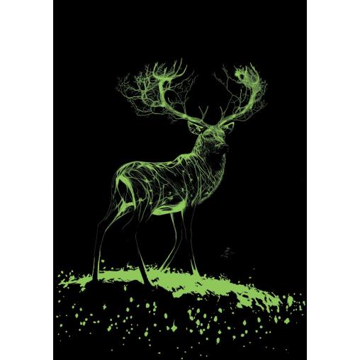 Puzzle Neón Art Puzzle Patronus de 1000 Piezas