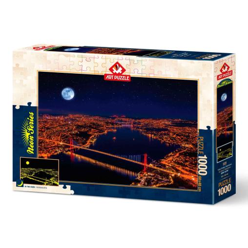 Puzzle Neón Art Puzzle Puente Triple, Bósforo de 1000 Pzs