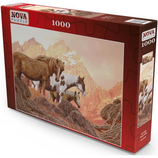 Puzzle Nova Caballos Salvajes de 1000 Piezas