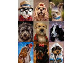 Puzzle Nova Collage de Perros Vertical de 1000 Piezas