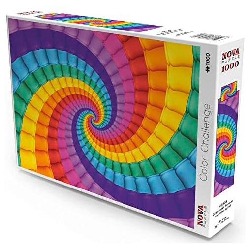 Puzzle Nova Espiral de Arcoíris de 1000 Piezas