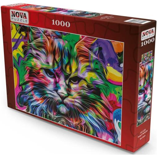 Puzzle Nova Gato Enojado de 1000 Piezas