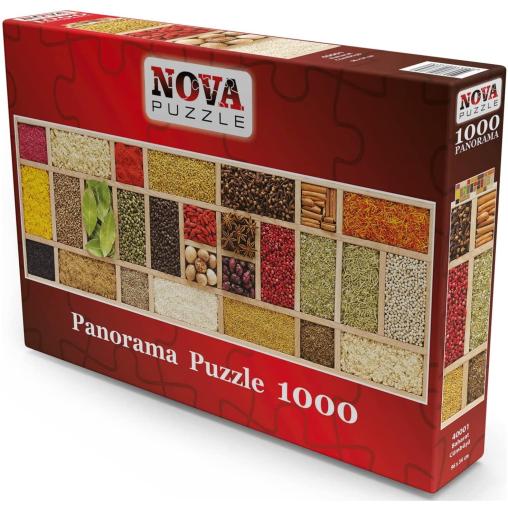 Puzzle Nova Panorama Collage de Especias de 1000 Pzs