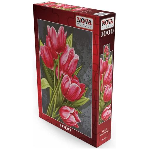 Puzzle Nova Tulipanes Rojos de 1000 Piezas