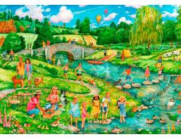 Puzzle Otter House La Gran Salida Campestre de 1000 Piezas