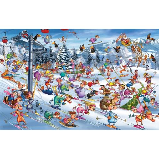 Piatnik Puzzle Course de ski de Noël 1000 pièces