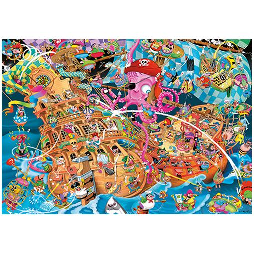 Puzzle Piatnik Crisp el Pirata Rosa de 1000 Piezas