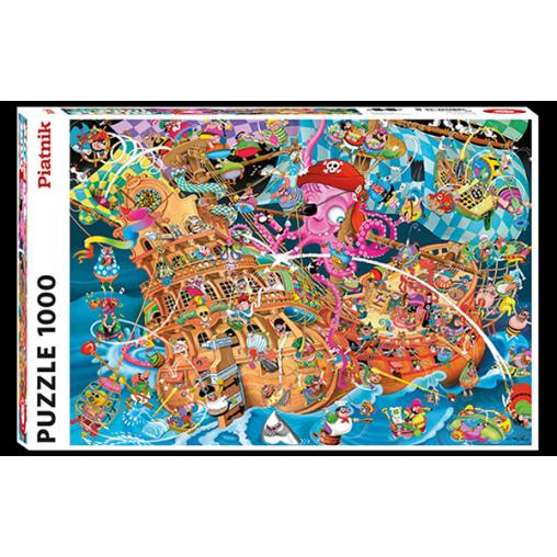 Puzzle Piatnik Crisp el Pirata Rosa de 1000 Piezas