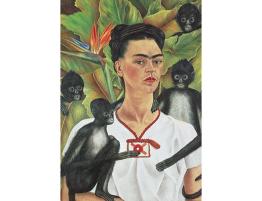 Puzzle Piatnik Frida Kahlo Autorretrato con Monos de 1000 Pieza