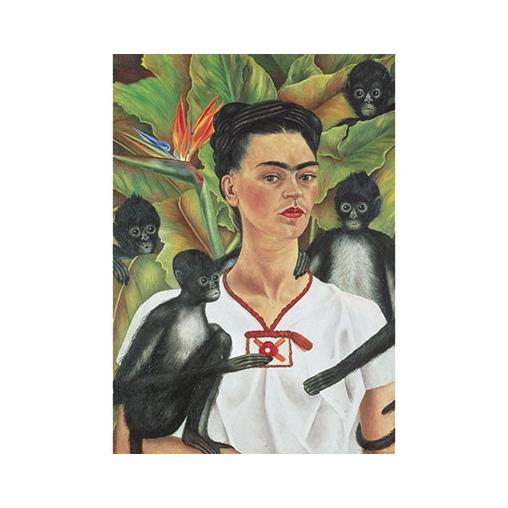 Puzzle Piatnik Frida Kahlo Autorretrato con Monos de 1000 Pieza