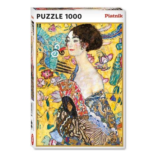 Puzzle Piatnik Mujer con Abanico de 1000 Piezas