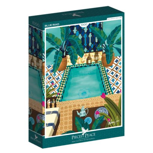 Puzzle Pieces and Peace Riad Azul de 1000 Piezas