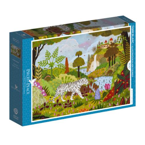 Puzzle Pieces and Peace Tigre Blanco de 1500 Piezas