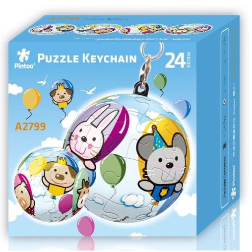 Puzzle Pintoo 3D Llavero Globos de 24 Piezas