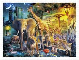 Puzzle Pintoo Animales Mágicos de la Noche de 1200 Piezas