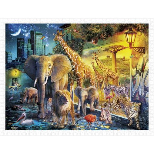 Puzzle Pintoo Animales Mágicos de la Noche de 1200 Piezas