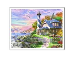 Puzzle Pintoo Faro en Rock Bay de 1200 Piezas