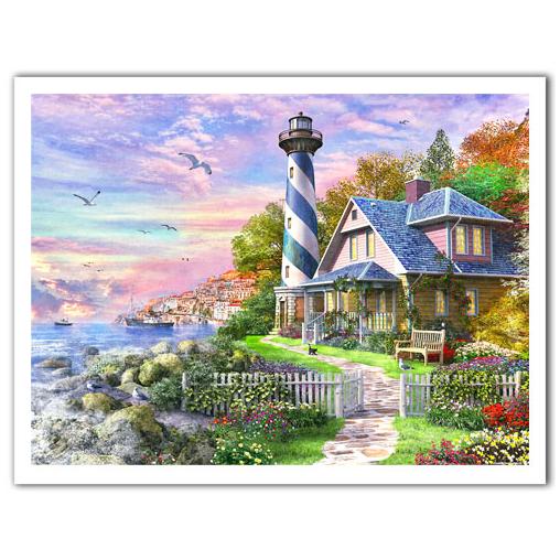 Puzzle Pintoo Faro en Rock Bay de 1200 Piezas