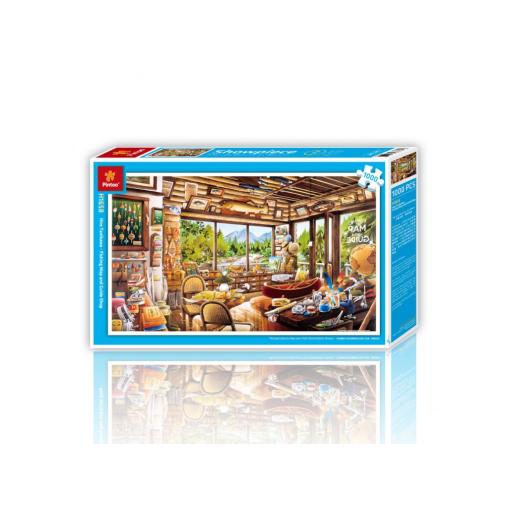 Puzzle Pintoo La Tienda de Mapas y Pesca de 1000 Piezas