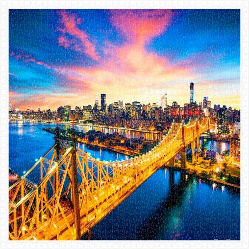 Puzzle Pintoo Manhattan con el Puente de Queensboro de 1600 Pzs