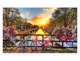 Puzzle Pintoo Precioso Amanecer Sobre Amsterdam de 1000 Pzs