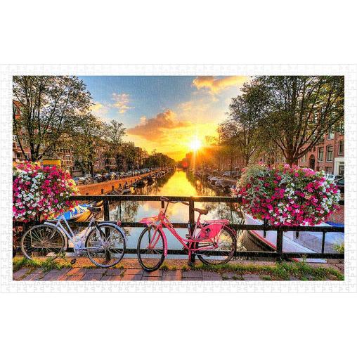 Puzzle Pintoo Precioso Amanecer Sobre Amsterdam de 1000 Pzs