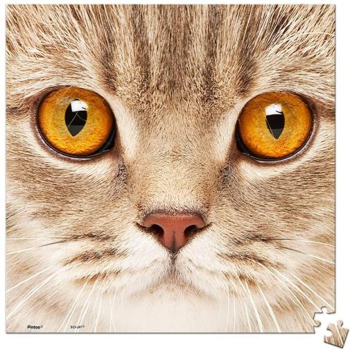 Puzzle Pintoo Primer Plano Gato MINIATURE de 256 Piezas