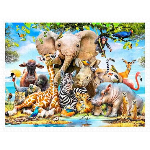 Puzzle Pintoo Sonrisa Africana de 1200 Piezas