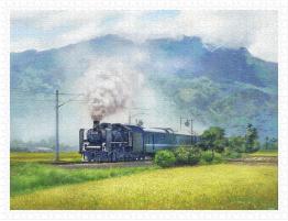 Puzzle Pintoo Tren de Vapor Por los Arrozales de 1200 Pzs