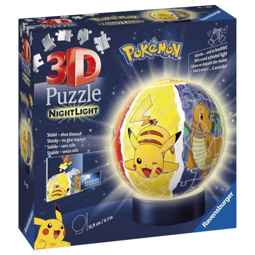 Puzzle Ravensburger 3D Pokémon NightLight de 74 Piezas