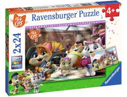 Puzzle Ravensburger 44 Cats de 2x24 Piezas