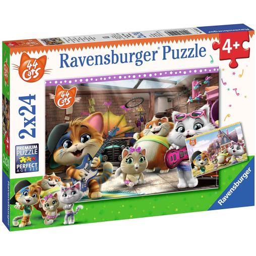 Puzzle Ravensburger 44 Cats de 2x24 Piezas