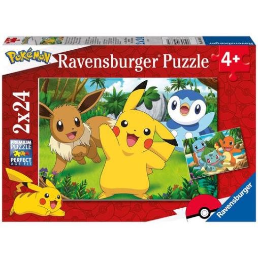 Puzzle Ravensburger Pokémon de 2x24 Piezas