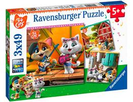 Puzzle Ravensburger 44 Cats de 3x49 Piezas