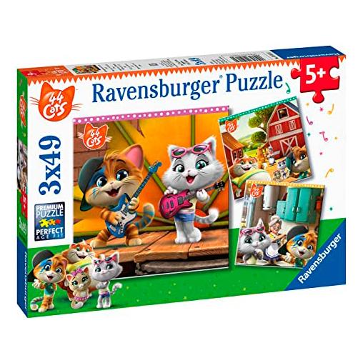 Puzzle Ravensburger 44 Cats de 3x49 Piezas