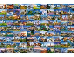 Puzzle Ravensburger 99 Hermosos Lugares en Europa de 3000 Pzs