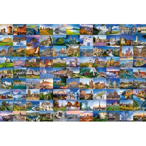 Puzzle Ravensburger 99 Hermosos Lugares en Europa de 3000 Pzs