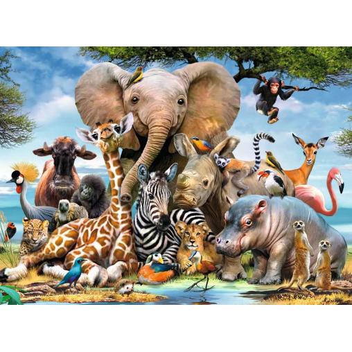 Puzzle Ravensburger Amigos Africanos XXL 300 Piezas