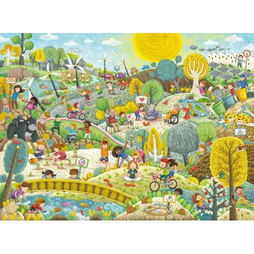 Puzzle Ravensburger Amigos de la Tierra XXL de 200 Piezas