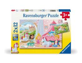 Puzzle Ravensburger Amistad Encantadora de 2x12 Piezas