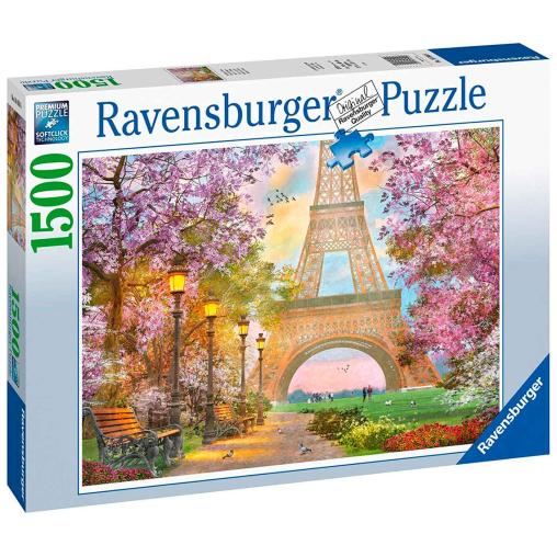 Puzzle Ravensburger Amor en París de 1500 Piezas