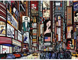 Puzzle Ravensburger Animada Nueva York de 1000 Piezas