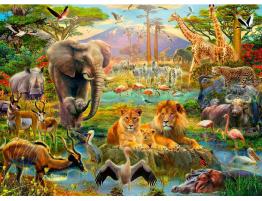 Puzzle Ravensburger Animales de la Sabana XXL de 200 Piezas