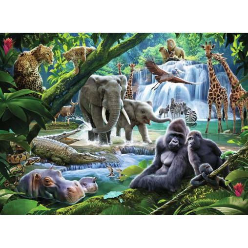 Puzzle Ravensburger Animales de la Selva XXL de 100 Piezas