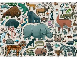 Puzzle Ravensburger Animales Salvajes de 1000 Piezas