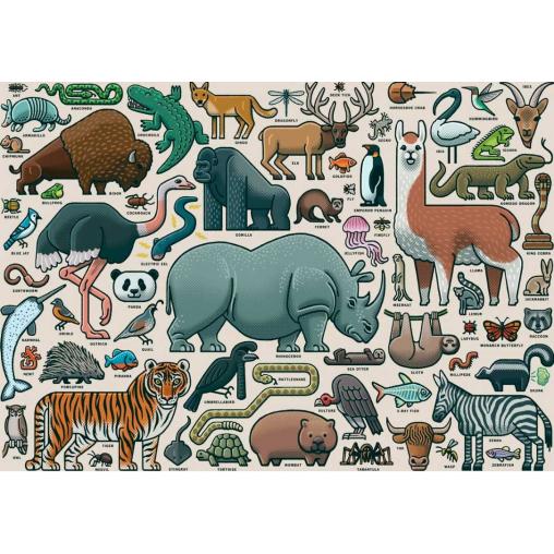 Puzzle Ravensburger Animales Salvajes de 1000 Piezas