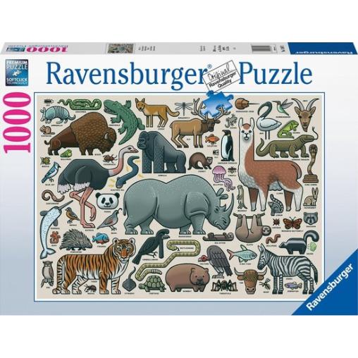 Puzzle Ravensburger Animales Salvajes de 1000 Piezas