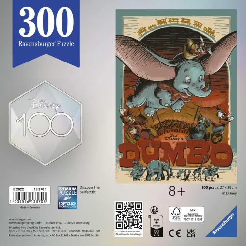 Puzzle Ravensburger Aniversario Disney Dumbo de 300 Piezas