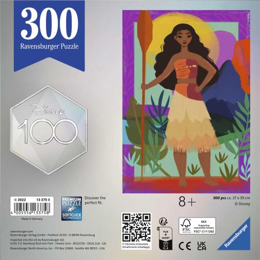 Puzzle Ravensburger Aniversario Disney Vaiana de 300 Piezas