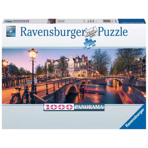 Puzzle Ravensburger Atardecer en Amsterdam de 1000 Piezas